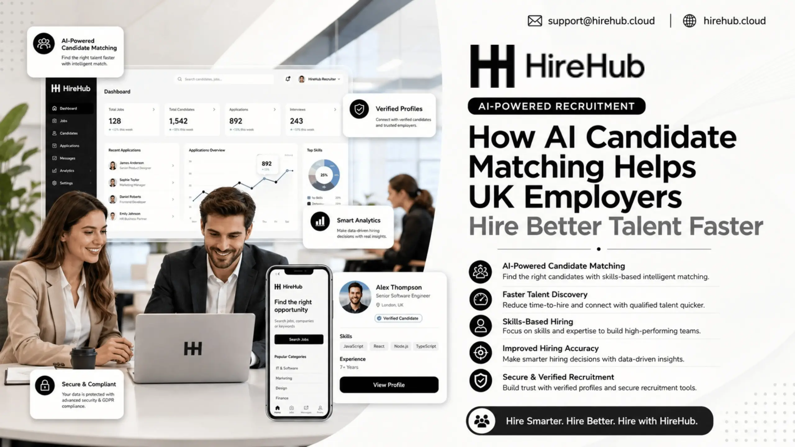 AI Candidate Matching vs Traditional Hiring Comparison Table for UK Employers